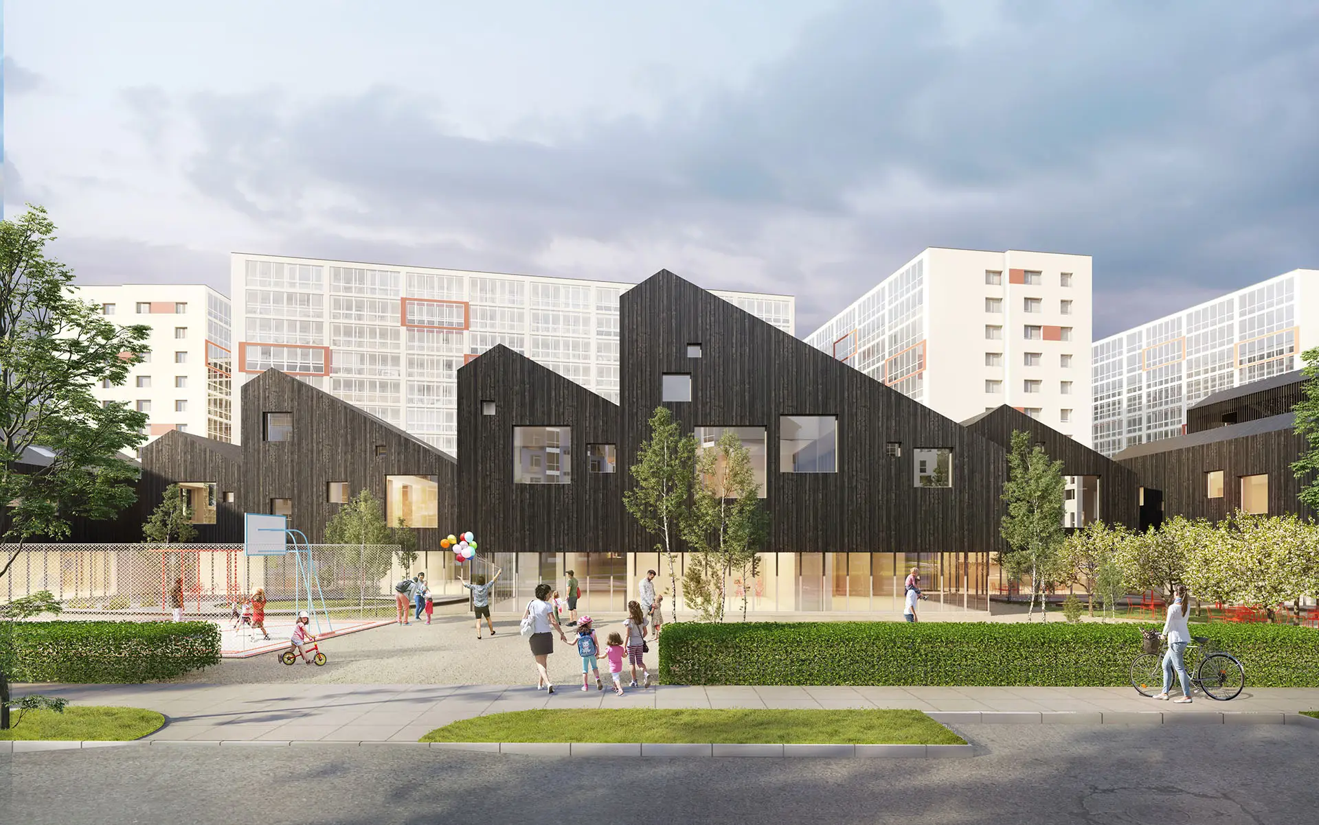 Vaikų darželis Vilniuje – projekto vaizdas